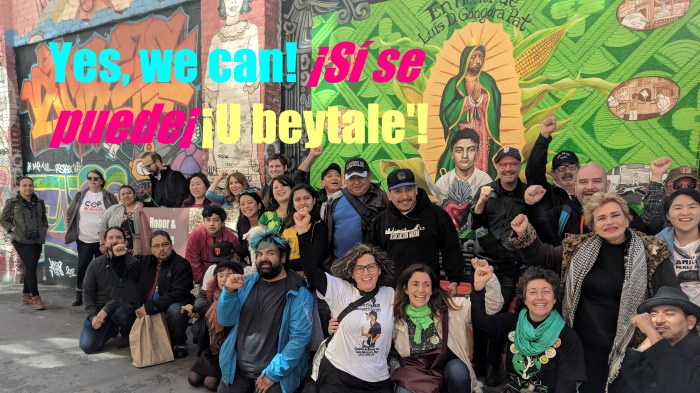 Mural blessing crowd photo (2) Ubeytale